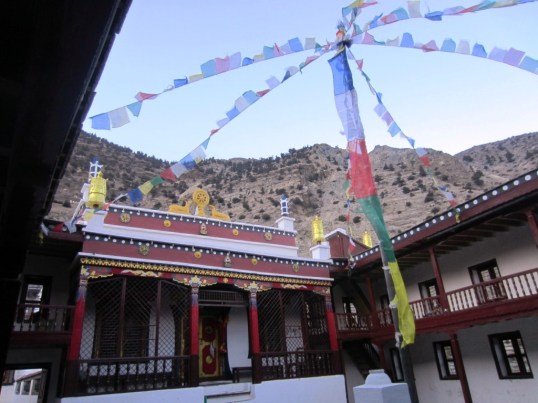 The Buddhist monastery at Marfa - dusk
